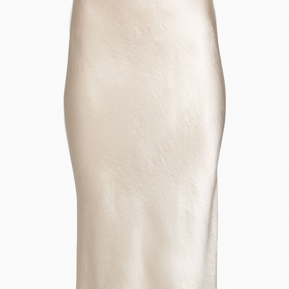 Babaton Silk Slip Skirt | Aritzia | Size 12 | Blush Champagne Midi